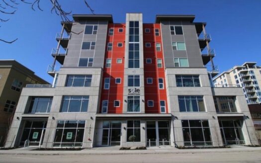 Interior of a furnished downtown Kelowna condo listing